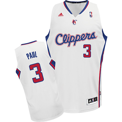  NBA Los Angeles Clippers 3 Chris Paul New Revolution 30 Swingman Home White Jersey
